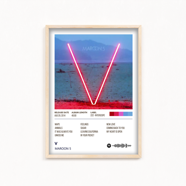V Maroon 5 Album Poster