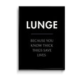 Lunge Definition Poster
