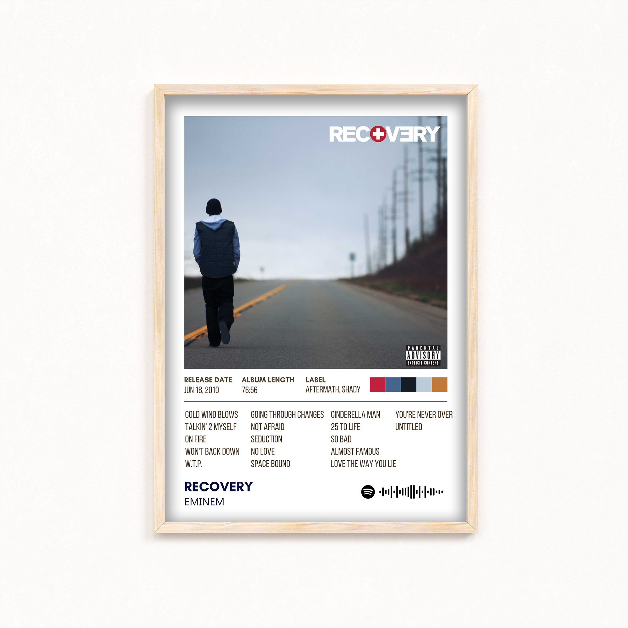 【額縁付き】 EMINEM Recovery リカバリー A2ポスター 111_8d7d8378-aed4-4cf5-b3e6-