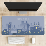 New York Skyline Computer Desk Mat | Desk Pad | Mouse Pad