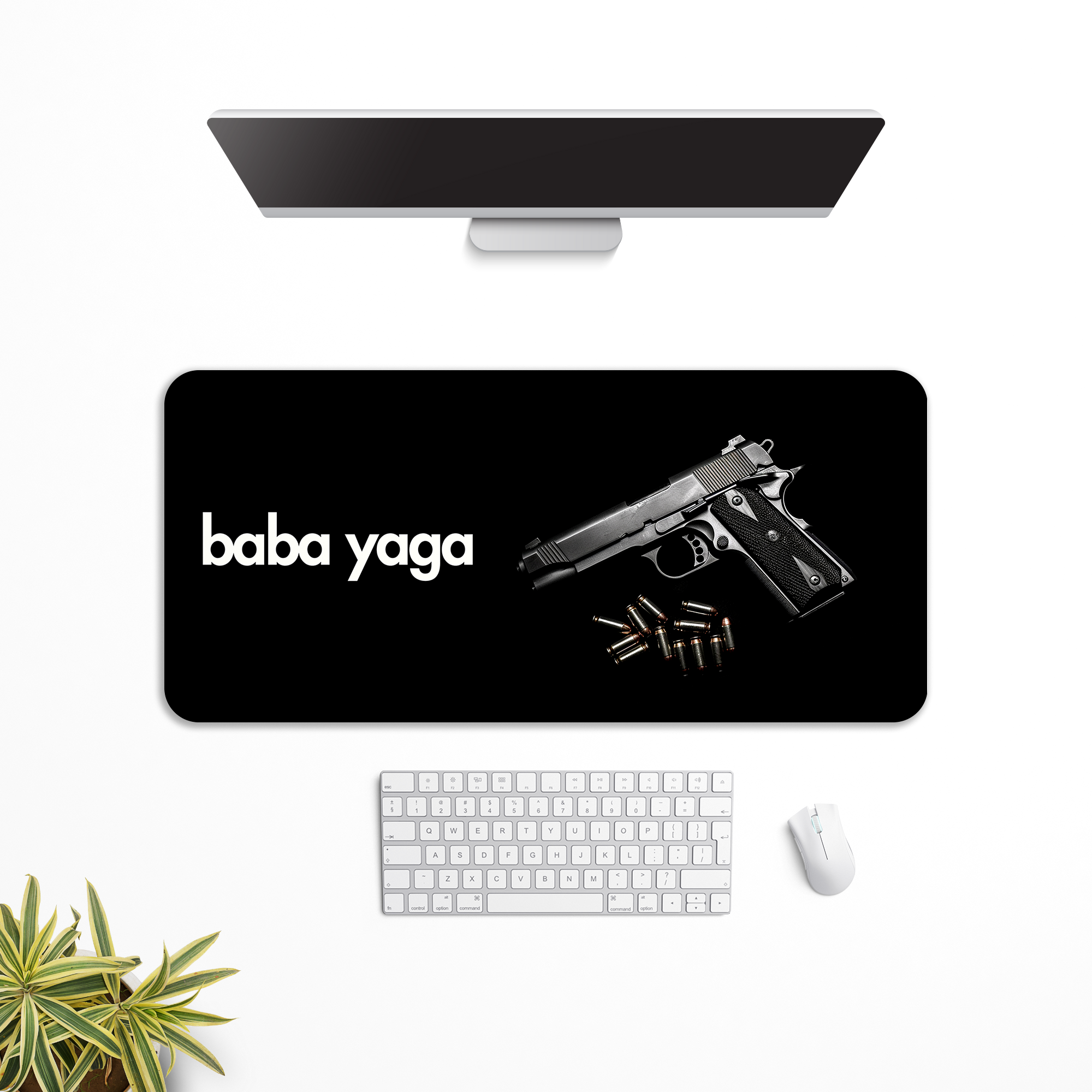 Baba Yaga Computer Desk Mat | Desk Pad | Mouse Pad