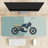 When in doubt drop a gear Bike Desk Mat | Desk Pad | Mouse Pad