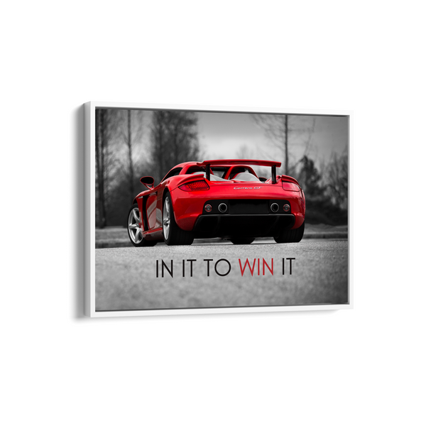 In it to win it - Porsche Carrera GT Wall Poster