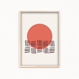 Warped Front Geometric Modern Wall Art