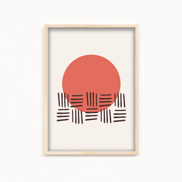 Warped Front Geometric Modern Wall Art