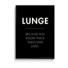 Lunge Definition Poster