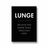 Lunge Definition Poster