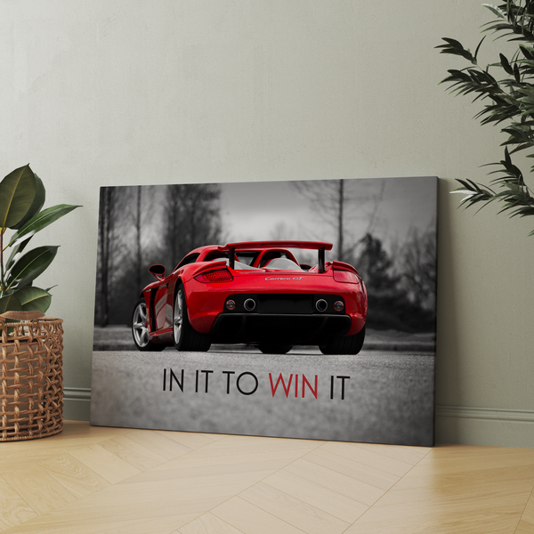 In it to win it - Porsche Carrera GT Wall Poster