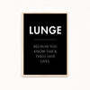 Lunge Definition Poster