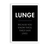 Lunge Definition Poster