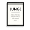 Lunge Definition Poster