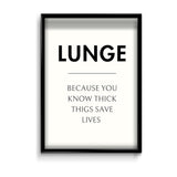 Lunge Definition Poster