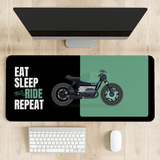Eat sleep ride repeat Bike Desk Mat | Desk Pad | Mouse Pad