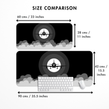 Airplane in Dark Sky Desk Mat | Desk Pad | Mouse Pad
