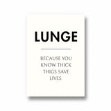 Lunge Definition Poster