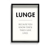 Lunge Definition Poster