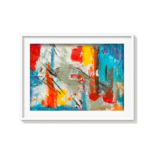 Serenity in Chaos Abstract Modern Wall Art