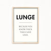 Lunge Definition Poster