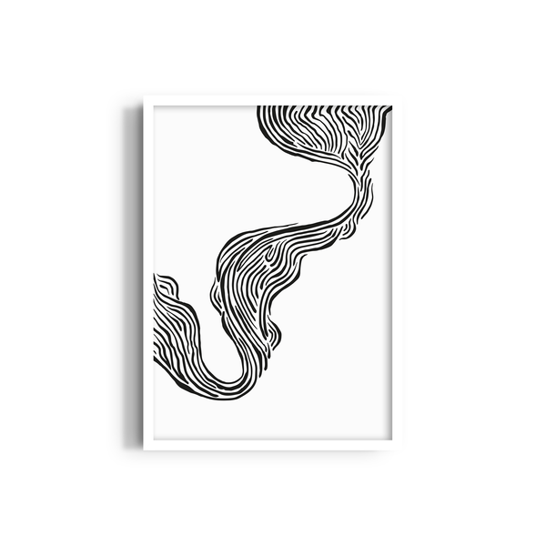 Shadows and Storkes Simplicity Wall Art