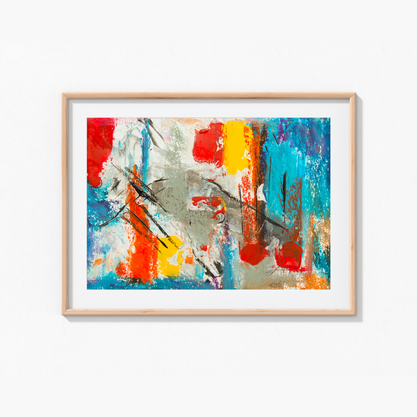 Serenity in Chaos Abstract Modern Wall Art