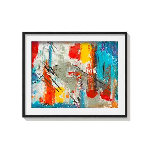 Serenity in Chaos Abstract Modern Wall Art