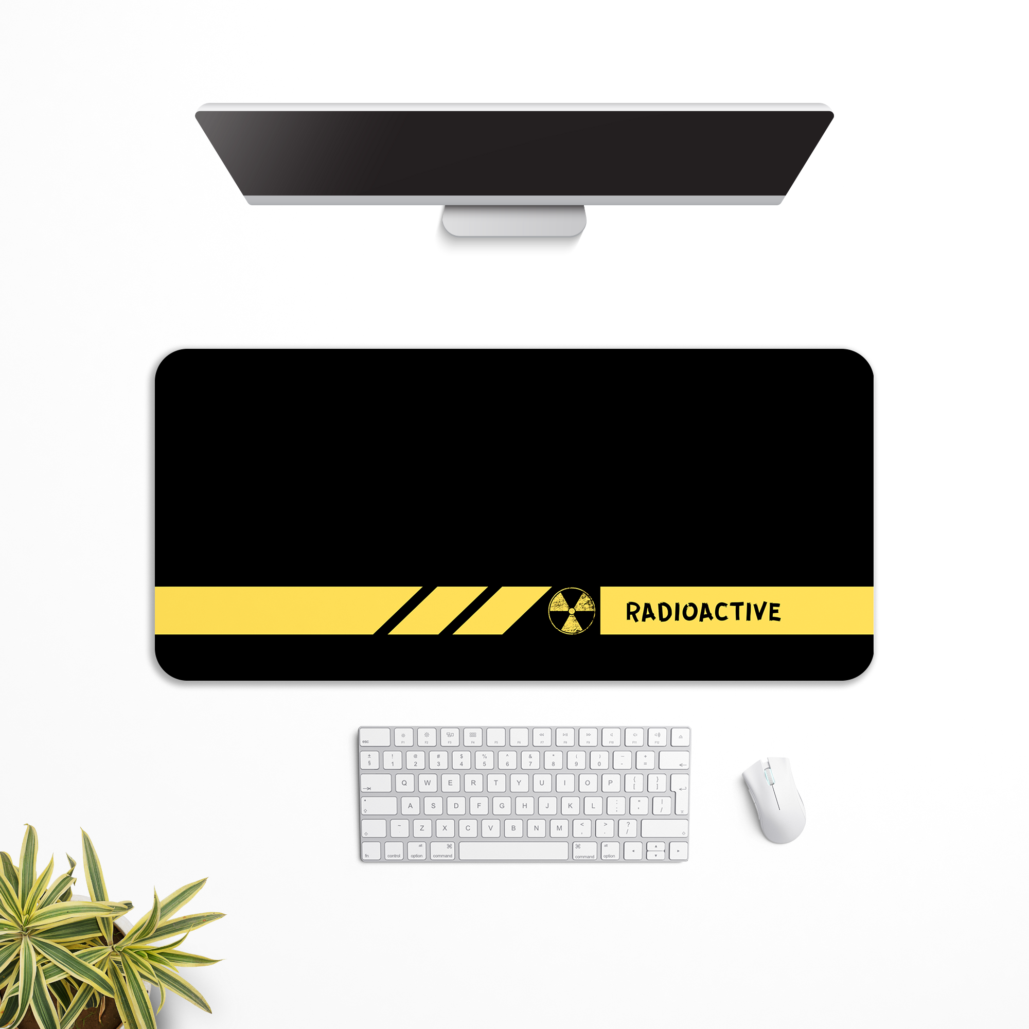 Caution Desk Mat | Desk Pad | Mouse Pad