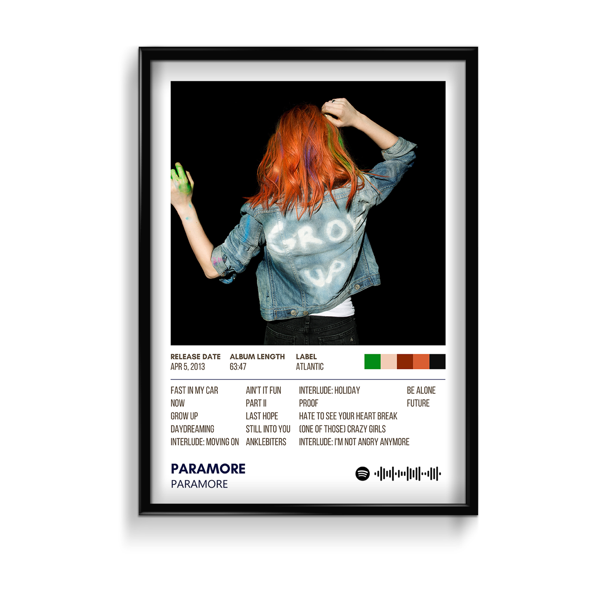 Paramore Poste Paramore by Paramore Album Poster – The Mortal Soul