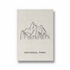 National Park Modern Line Wall Art