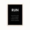Run Definition Poster