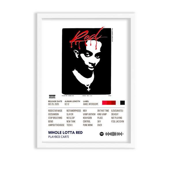 Whole Lotta Red by Playboi Carti Album Poster