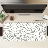 Topography Light Desk Mat | Desk Pad | Mouse Pad