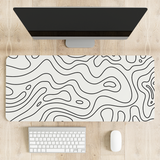 Topography Light Desk Mat | Desk Pad | Mouse Pad