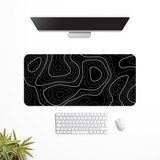 Topography Dark | Desk Mat | Desk Pad | Mouse Pad