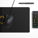 Golden Bat Symbol Desk Mat | Desk Pad | Mouse Pad