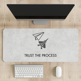 Trust the process paper plane Desk Mat | Desk Pad | Mouse Pad