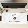 Trust the process paper plane Desk Mat | Desk Pad | Mouse Pad
