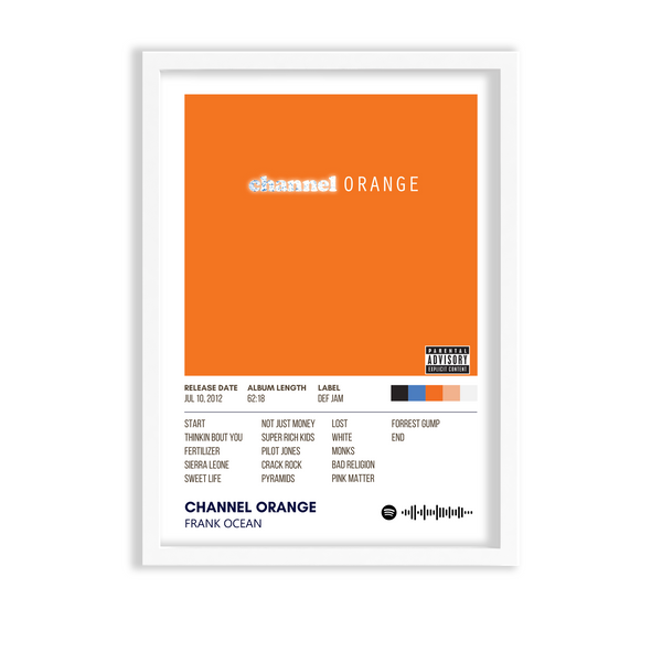 Channel Orange by Frank Ocean Album Poster