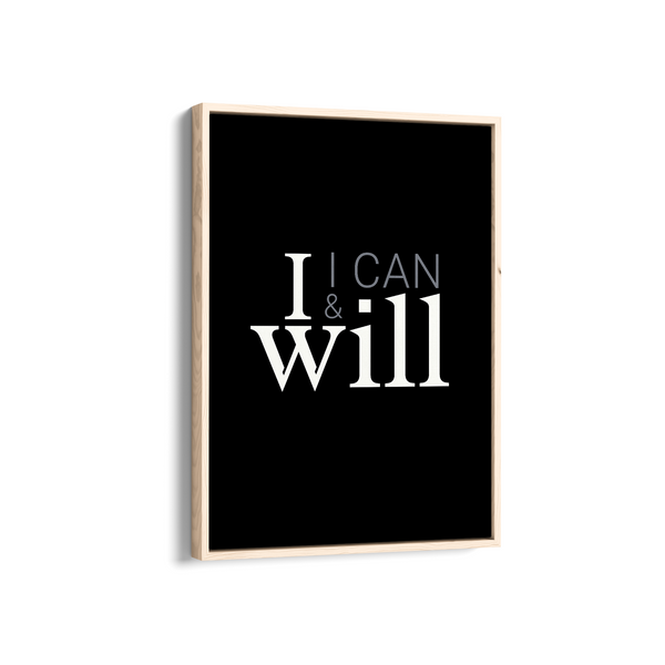 I can & I will Wall Art