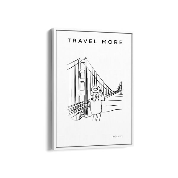 Golden Gate bridge Modern Line Wall Art