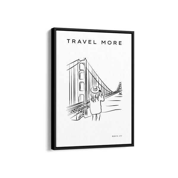 Golden Gate bridge Modern Line Wall Art