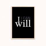 I can & I will Wall Art
