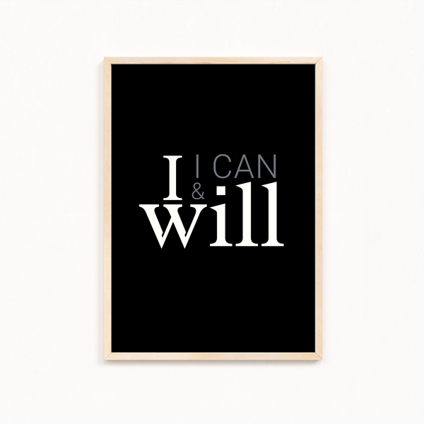 I can & I will Wall Art