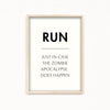 Run Definition Poster