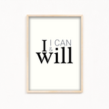 I can & I will Wall Art