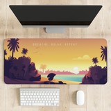 Breathe Relax Repeat Desk Mat | Desk Pad | Mouse Pad