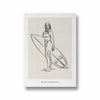 Surfer Modern Line Wall Art