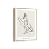 Surfer Modern Line Wall Art