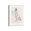 Surfer Modern Line Wall Art