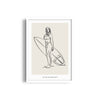 Surfer Modern Line Wall Art