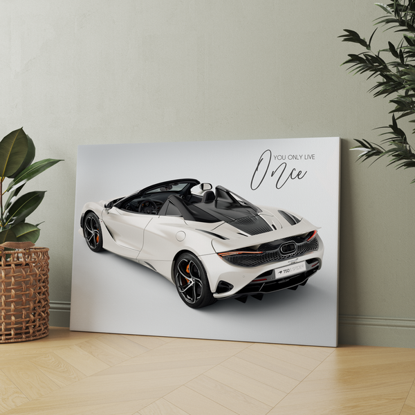 You only live once - McLaren 750S Spider Wall Poster